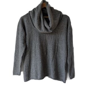 Vintage Women's Gray Cashmere Cowl Neck Sweater Sz S